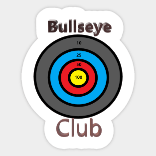 Bullseye Club Sticker